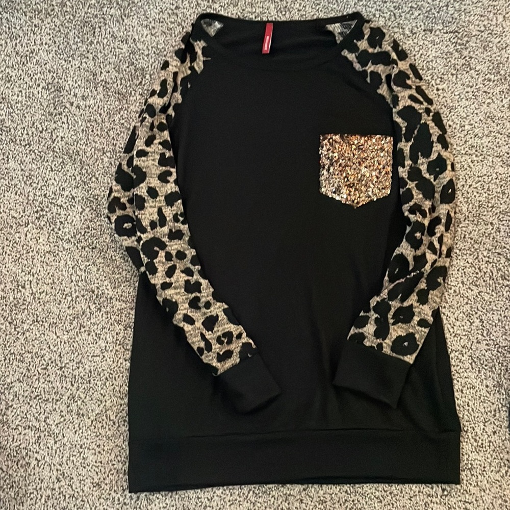 Leopard print sweater
